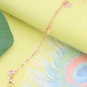 "Smiley Charm Rose Gold Bracelet, XPBL1097